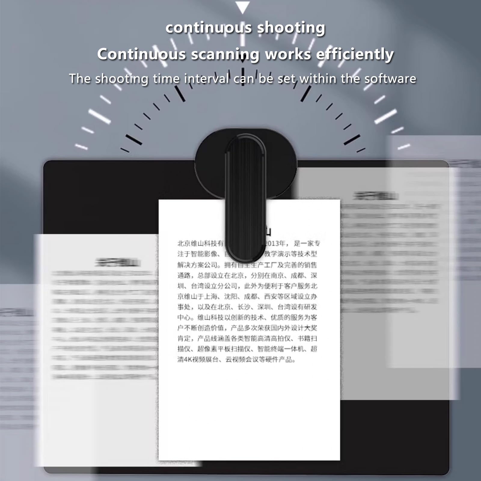 Telecamera e Visualizzatore di Documenti,16MP Scanner professionale per libri con Deskewing,OCR Scanner per l'ufficio e l'istruzione di lezioni remote, compatibile con Windows (Size:22 million pixels)