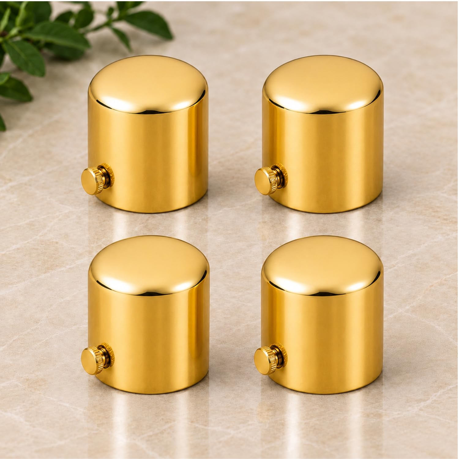 Elite Heavy Brass Antique Decorative Round Curtain Rod End Cap Finials for Door and Window 1 Inch Curtain Rod Accessories- 4pcs (Brass Antique) — Amazon image 18