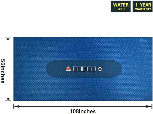 Miniatura 2 de BALIKEN Texas Holdem - Tapete de fieltro profesional de 108 x 56 pulgadas, a prueba de polvo, lavable e irritable