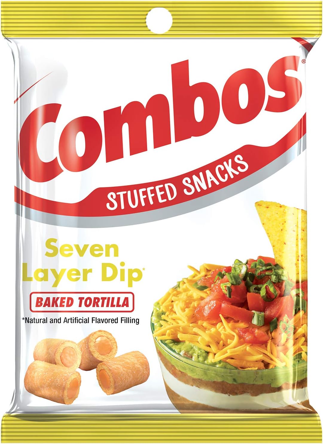 Combos 7 Layer Dip Tortilla Baked Snacks 6.3-Ounce Bag