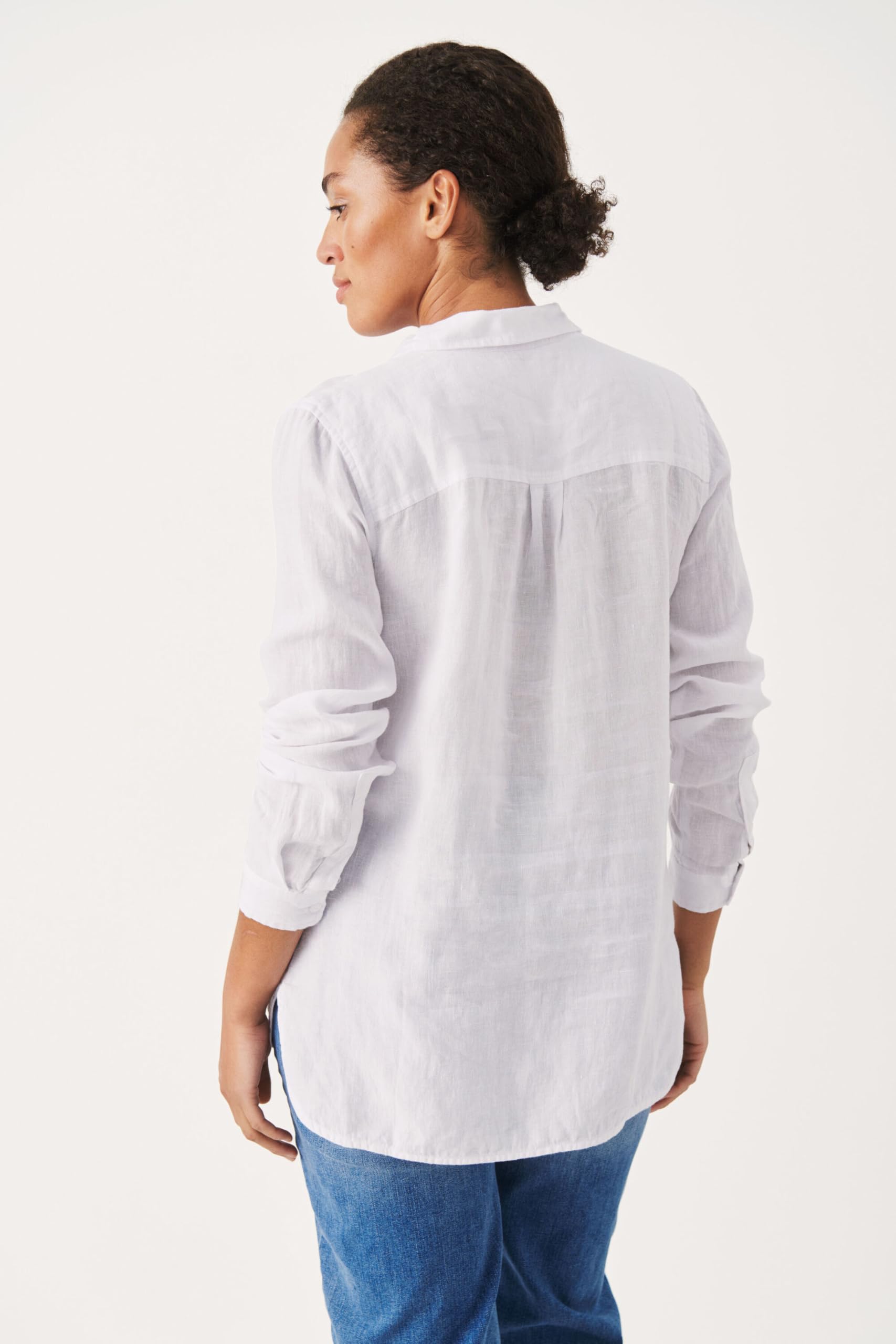 Part Two Women's Button Up Regular Fit Long Sleeves Shirt Collar Femme