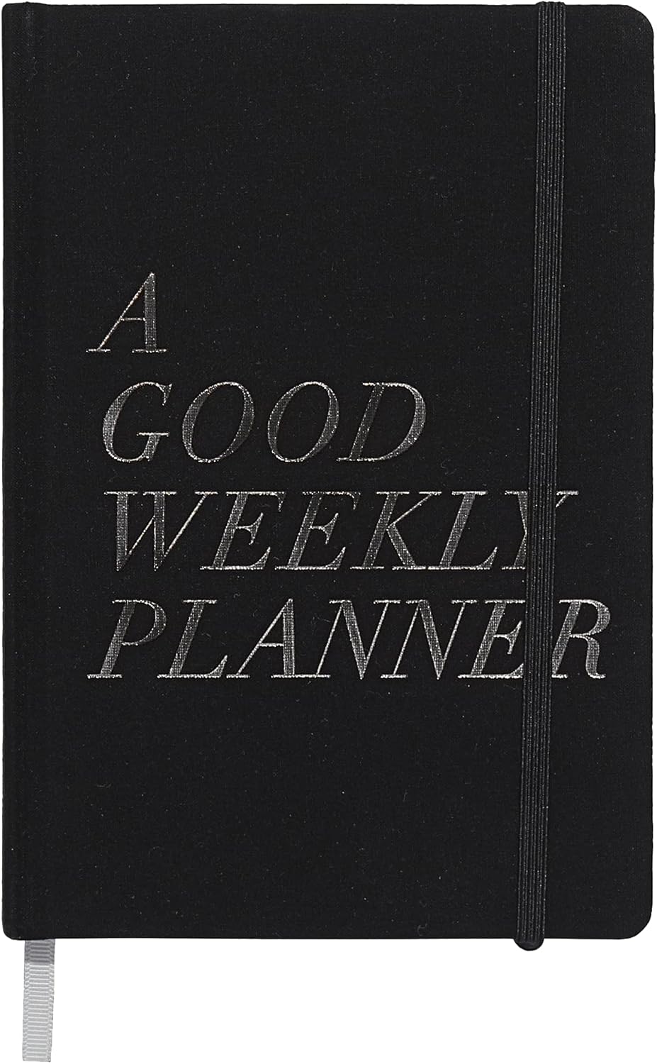 Harlow & Grey Weekly Monthly Planner, Undated, 12 months, A5, 176 pages, Black, 5.7 x 8.5 inches, Organizer for Time Management and Wellness