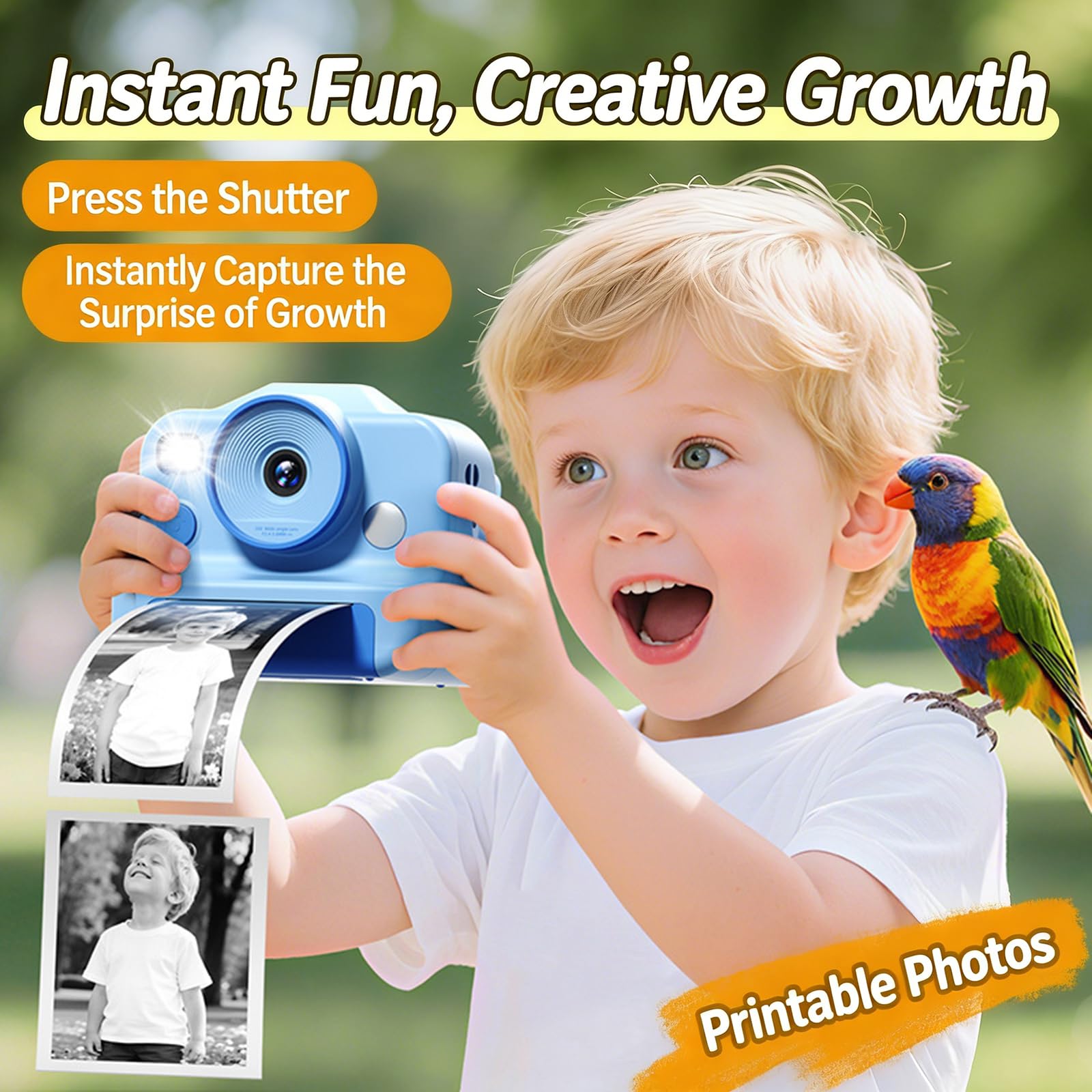 Memoria espandibile per fotocamera digitale per bambini Doppia lente Chiarezza e ricarica USB per fotografie lunghe e versatilità Fotocamera per bambini