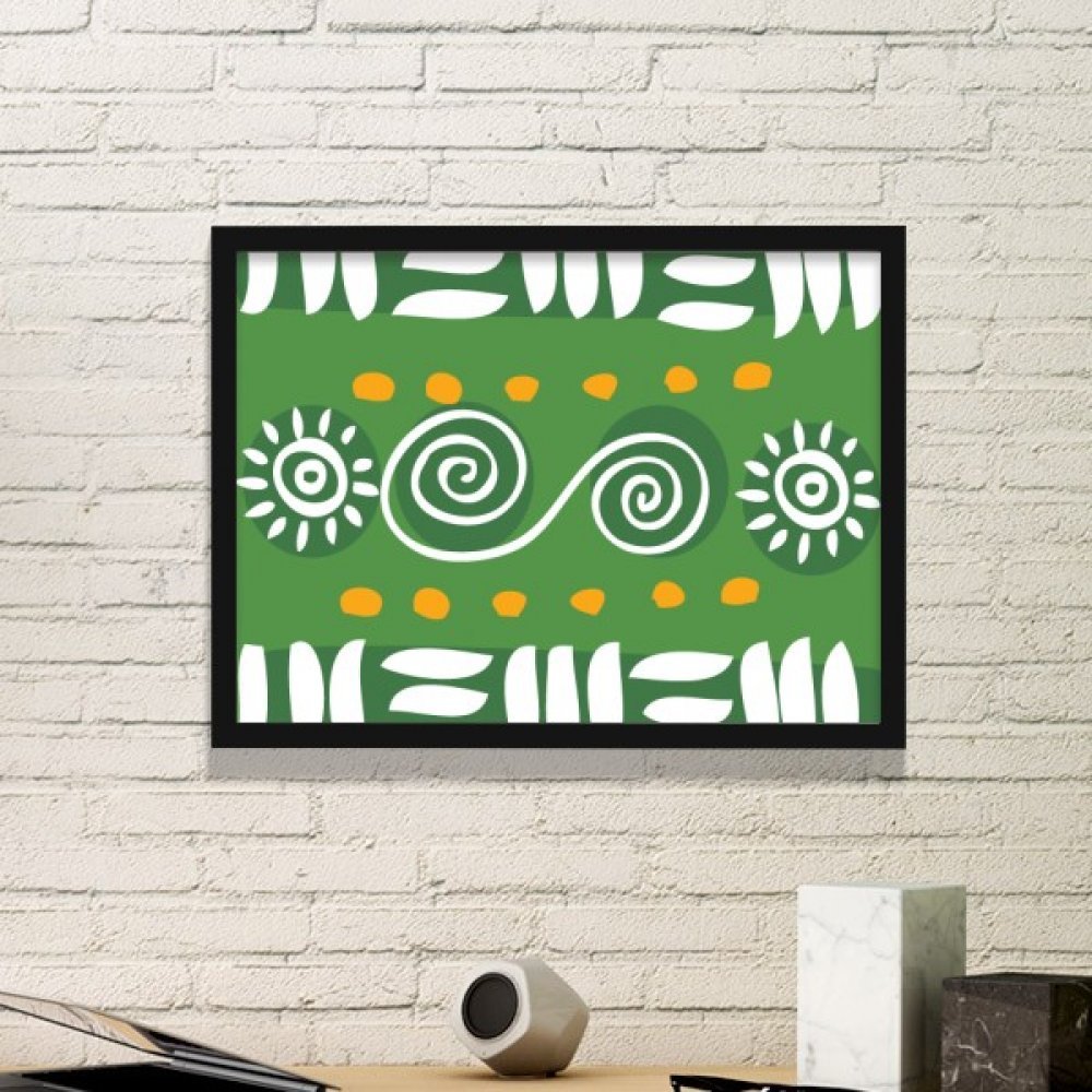 Totems Mexique dessin art imprimé pour habiller les murs du salon moderne