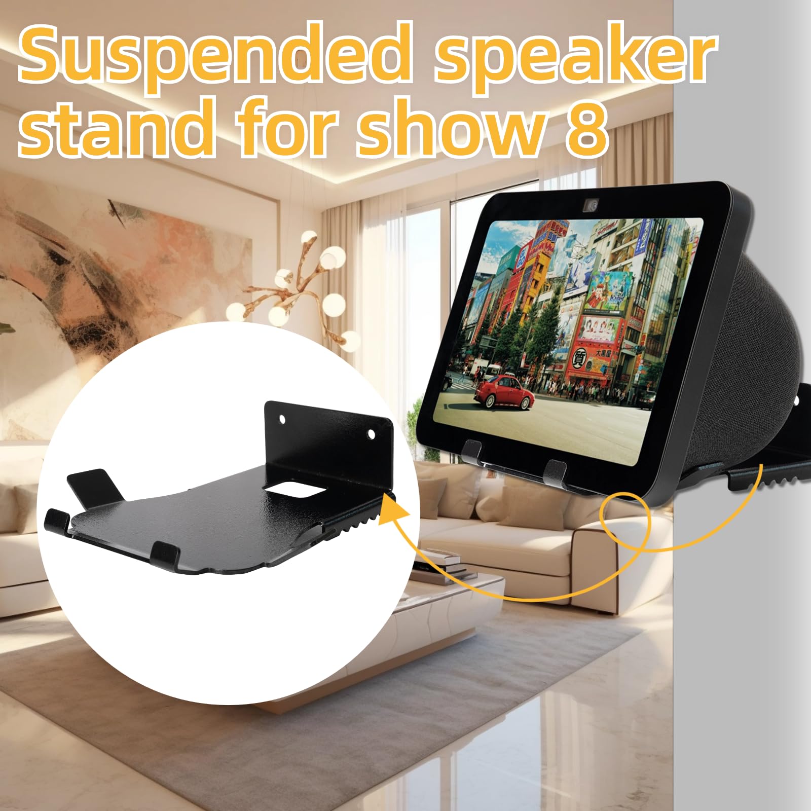 Amazon.com: shinar Metal Wall Mount ONLY for Echo Show 8 3rd