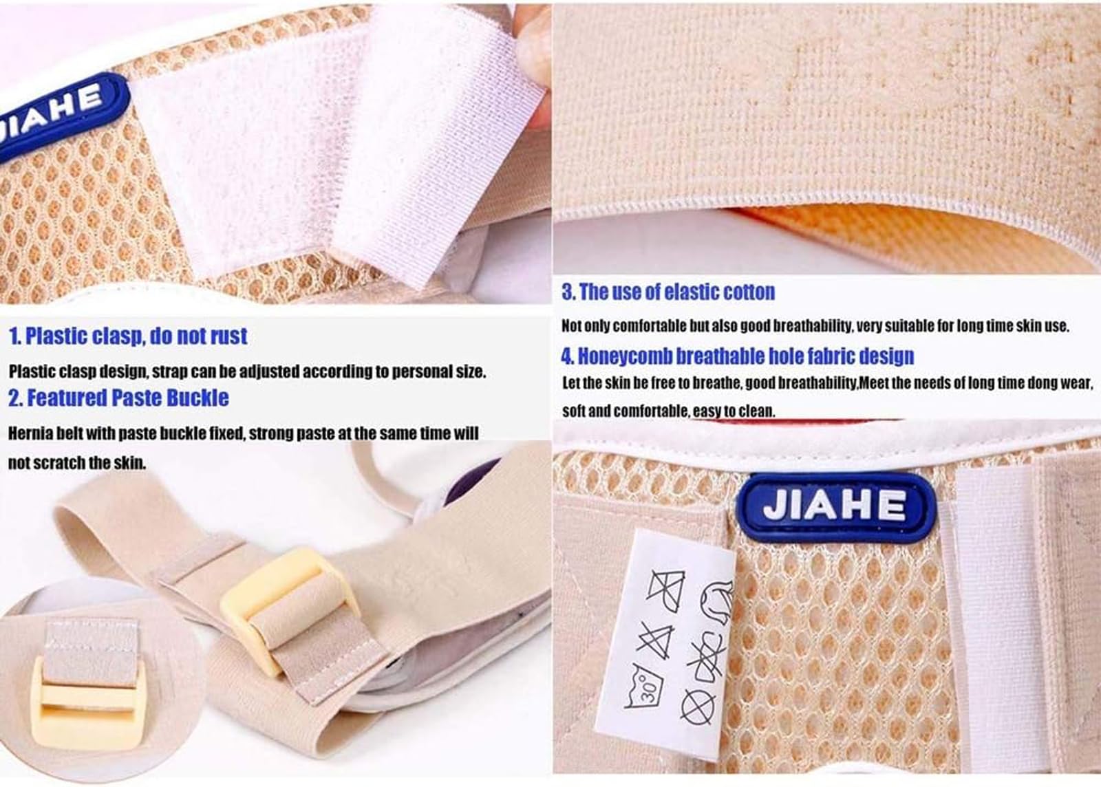 CUSMA Ceinture pour Hernie Inguinale, Treillis pour Adultes Et Enfants, Support De Nombril Ombilical, Sangle D'aine Réglable (Paquet De 2),Adult,S