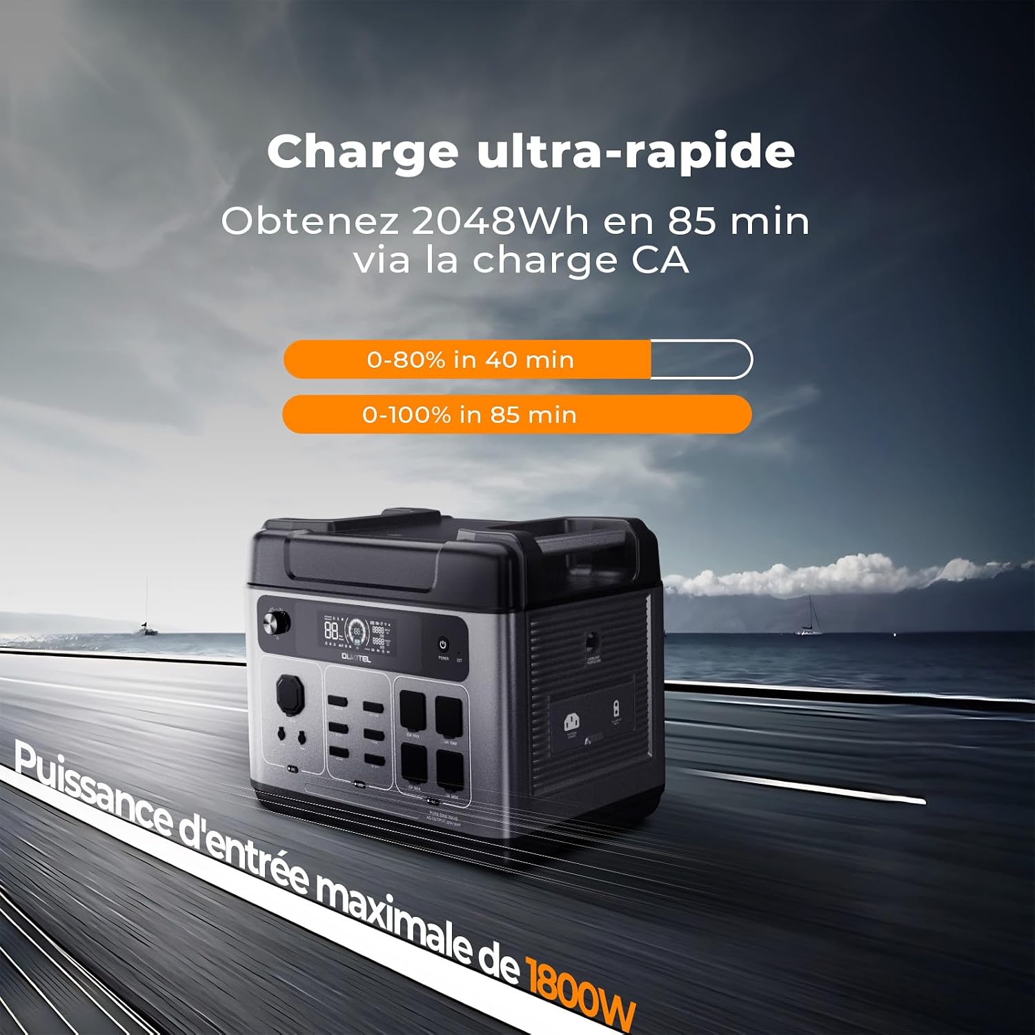 OUKITEL P2001 Plus showing ultra-fast charging capabilities.