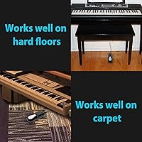 Vista 6 de FZONE Pedal de sostenido para teclados MIDI, pianos digitales, pedal de pie con cable de extensión de 2 metros, interruptor de polaridad