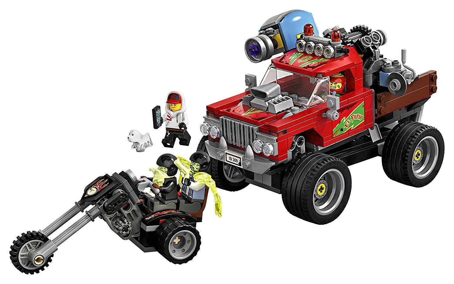 LEGO Hidden Side Lo Stunt Truck di El Fuego, App per Giochi AR, Playset Multigiocatore di Giochi Fantasma Interattivo a Realtà Aumentata per iPhone/Android, 70421