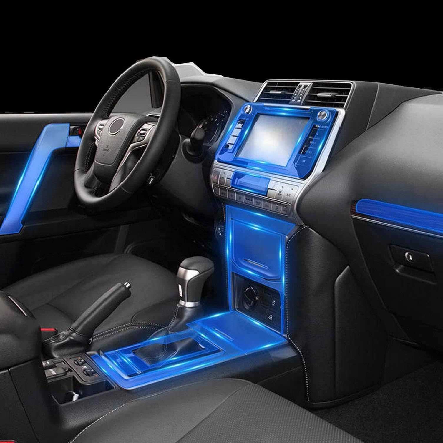 Film TPU console centrale Toyota Prado 2018-2022 protection habitacle