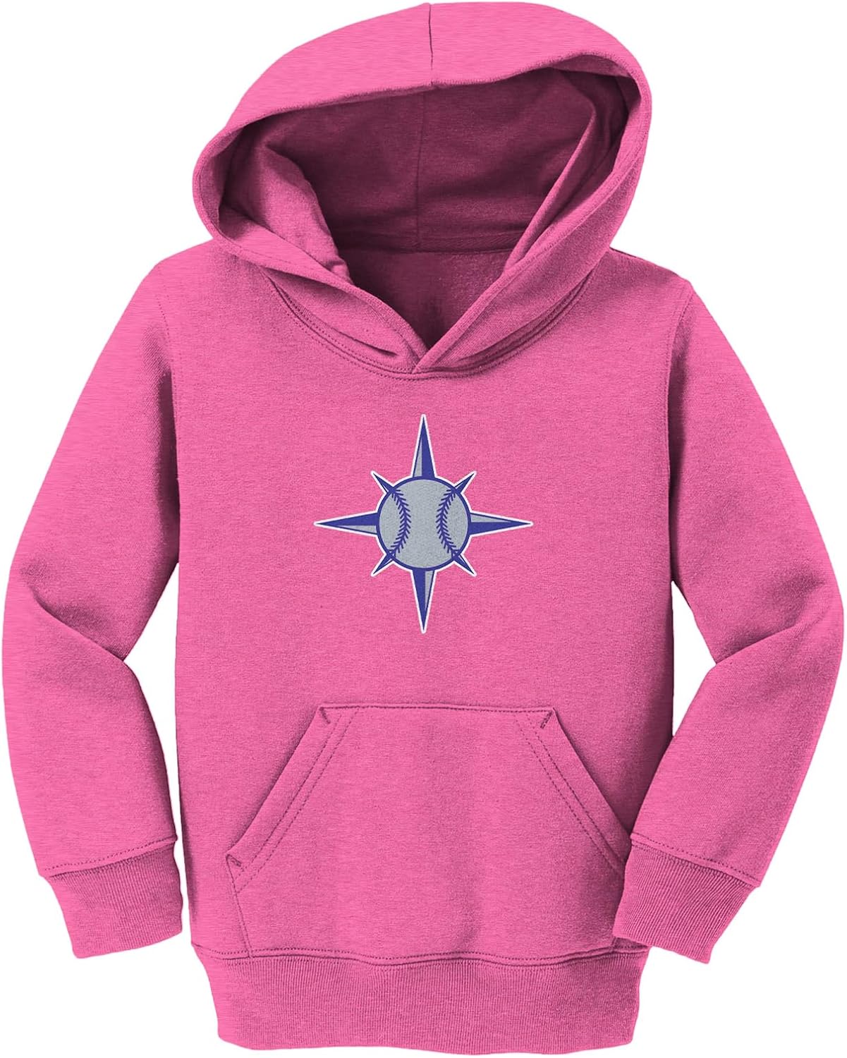 Tcombo Compass Rose Baseball Seattle Sports Toddler/Youth Fleece Hoodie
