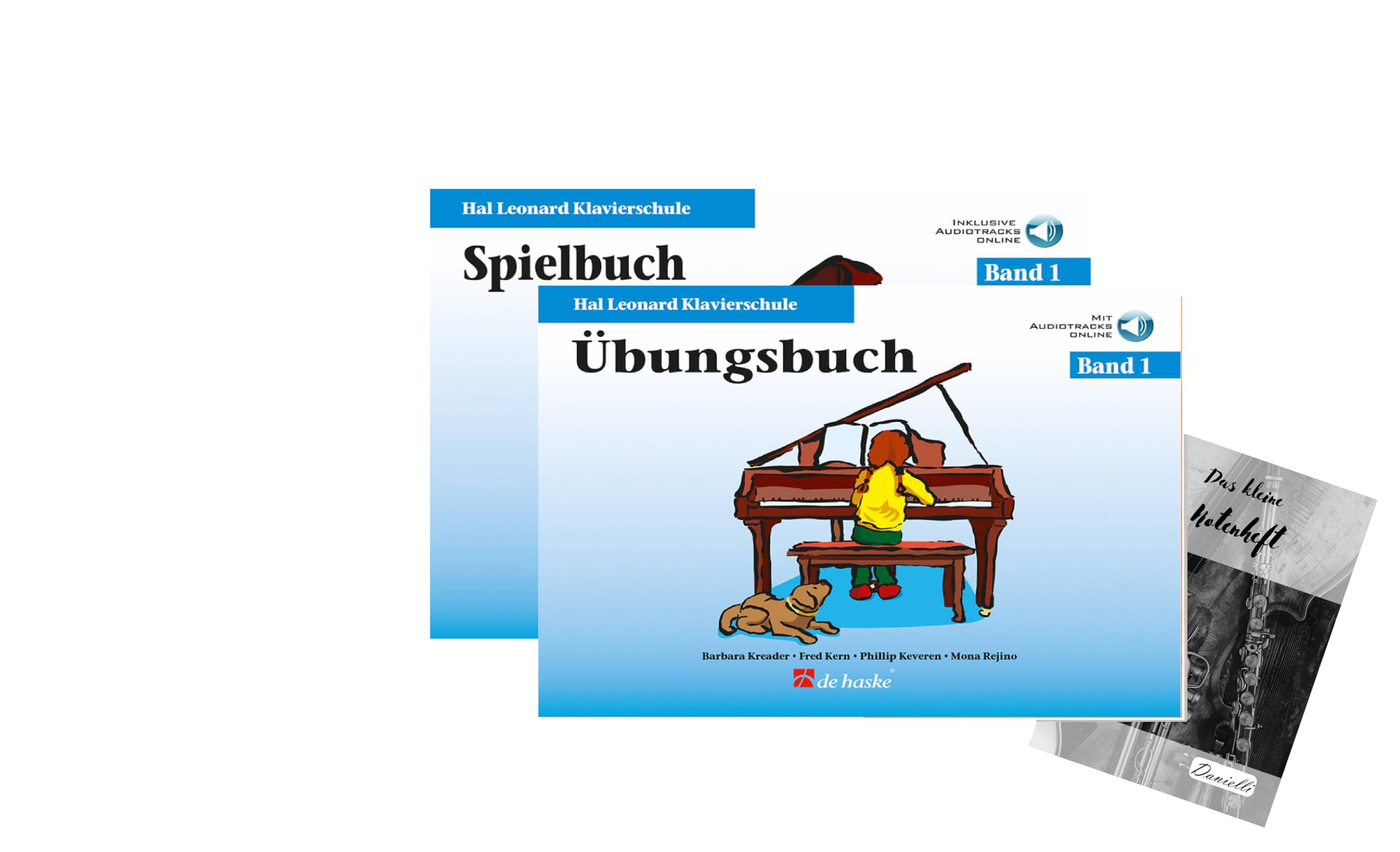 Phillip Keveren: Hal Leonard Klavierschule Band 1 - Unterrichtsbuch + Spielbuch (Set), Ausgabe inkl. Online-Audio und Notenheft, 9789043170727 + 9789043171083, 0522-99-404DHE + 0523-99-404DHE