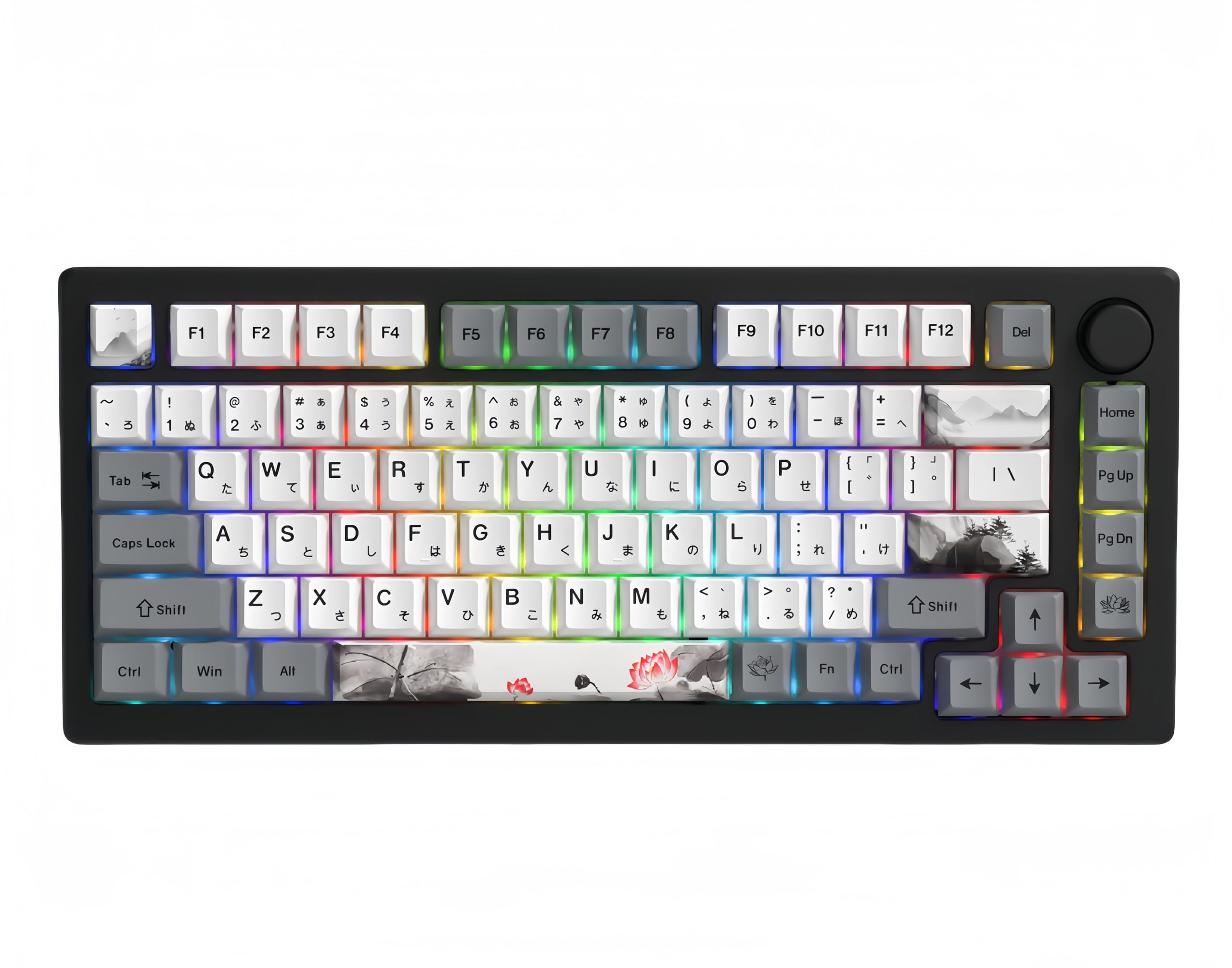 Amazon.com: dagaladoo PBT Keycaps,Grey/White keycaps 60% 65