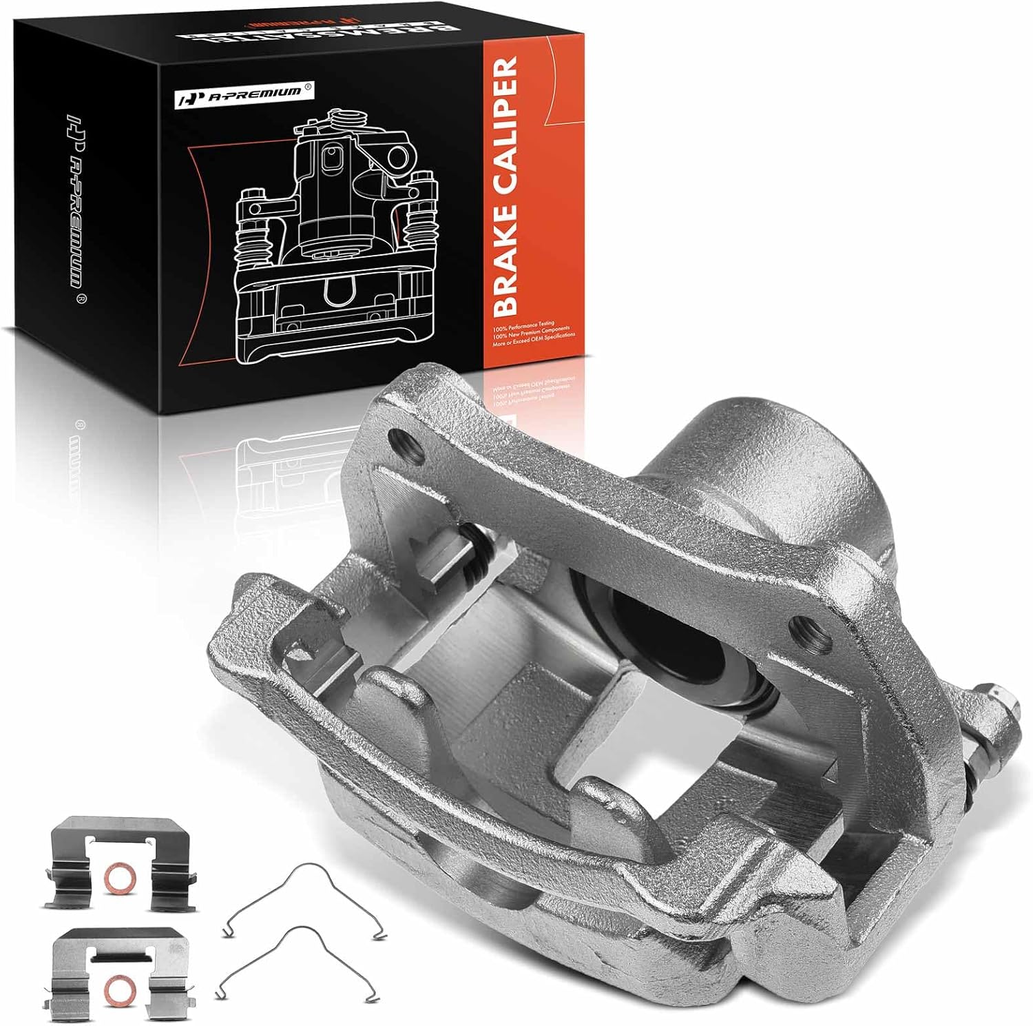 A-Premium Disc Brake Caliper Assembly with Bracket Compatible with Select Buick, Chevy and GMC Models - Encore/Equinox/Trax/Terrain/Regal Sportback 2018-2019, LaCrosse 2017-2019, Malibu - Front Driver