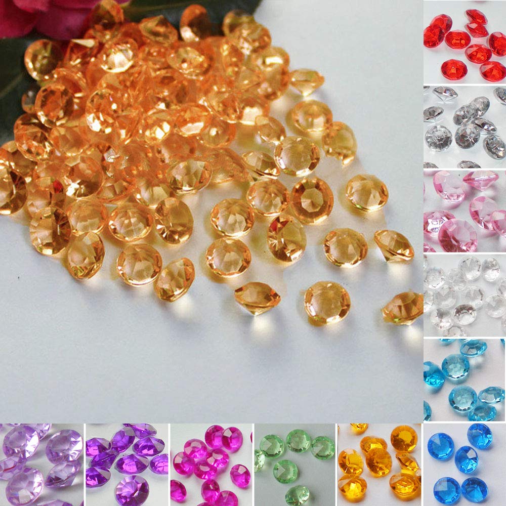 Time to Sparkle 5000 6MM Scatter Diamonds Table Crystals Acrylic Confetti Wedding Party (Coffee) — image 1