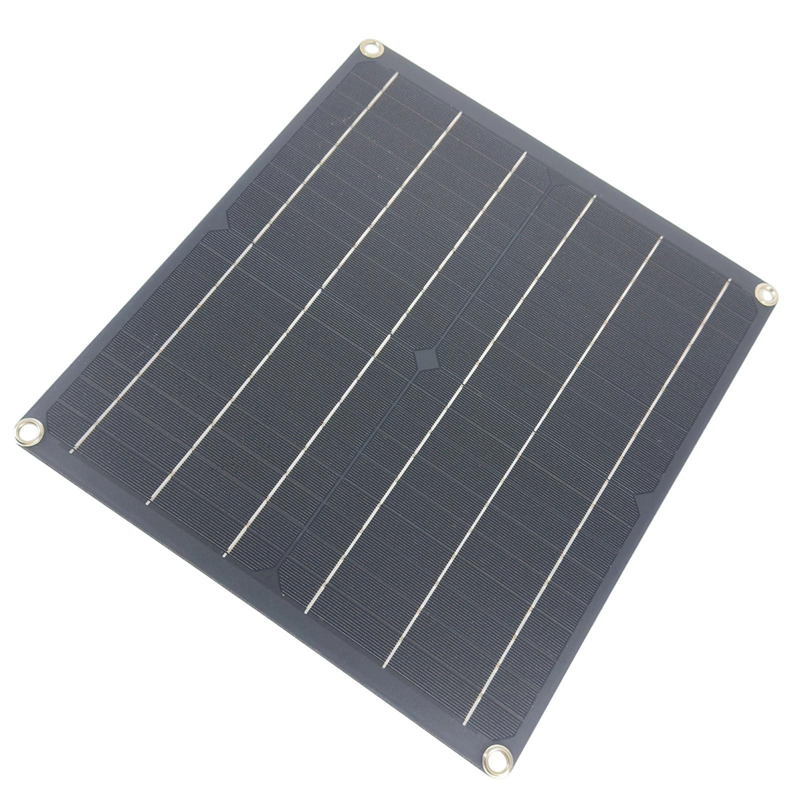 Placa solar monocristalina de 25 W y 18 V, batería sin restricciones, panel de accionamiento directo con controlador, portátil para emergencias al aire libre