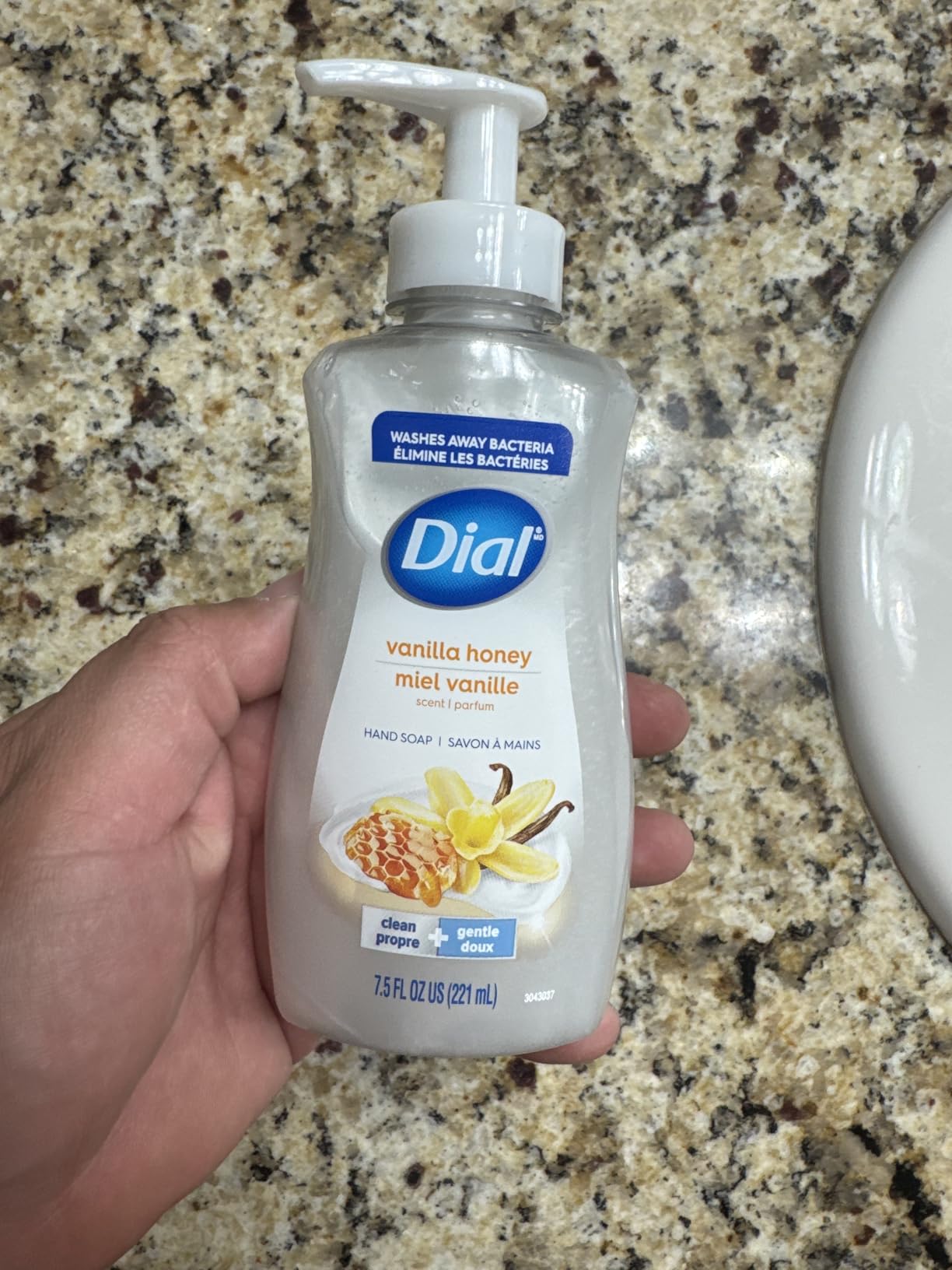 Dial Liquid Hand Soap, Vanilla Honey, 7.5 fl oz, Pack of 12