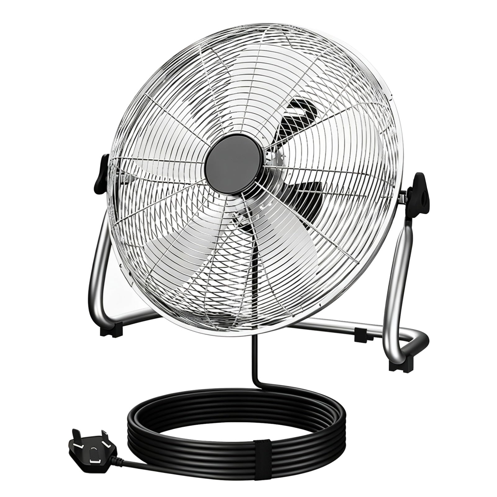 Ventilador de Suelo Metálico, 80 W-145 W, 4 Ajustes de Velocidad