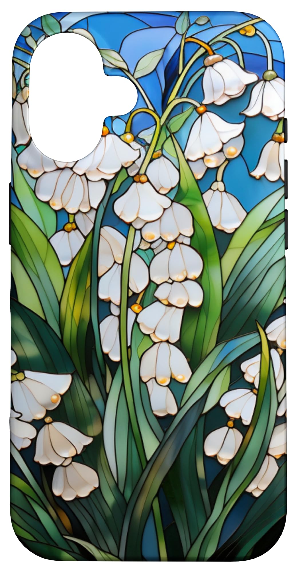 Stained Glass Lily of Valley Case for iPhone 16