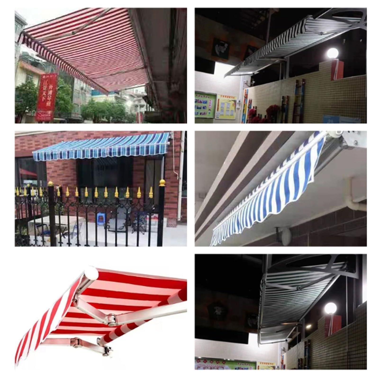 Telo di ricambio per patio, in PVC, per cortili, verande e protezione dal vento, telone retrattile per uso esterno