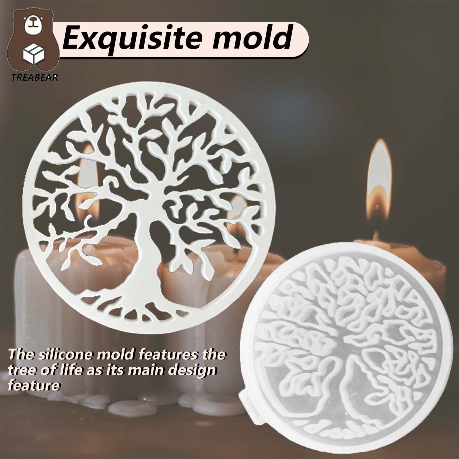 Lot De 3 Moules Silicone Sapin De Noël Empilables - Idéal Bougies, Savons, Résine & Plâtre