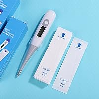Vista 6 de 200 piezas de sonda digital segura cubierta electrónica universal desechable para lectura precisa sanitaria oral oído axila recta termómetro recta