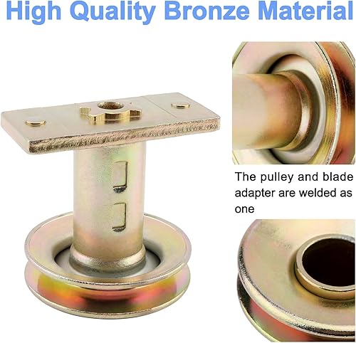 Miniatura 3 de 687-02528 Adaptador de cuchilla para cortacésped con polea, compatible con MTD Gold Pro Yard-Man Troy-Bilt TB230 240 260 TB280ES Tractor, adaptador