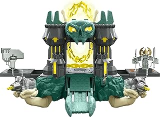 Masters of the Universe He-Man and the Masters of the Universe Playset, MOTU Castle Grayskull with Drawbridge, Lights, 20 Sounds, Blasters