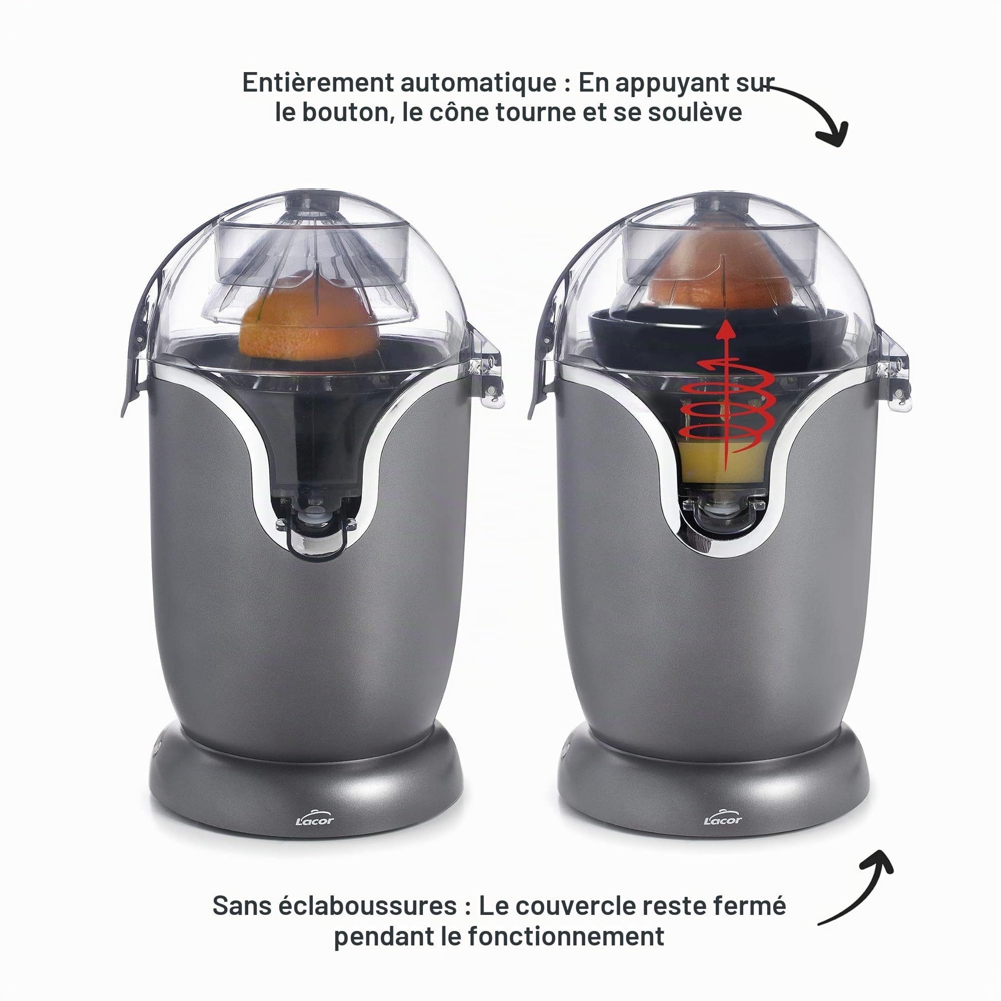 Lacor 69520 - Extracteur électrique, entièrement automatique, presse