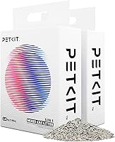 PETKIT 5-in-1 Mixed Tofu Bentonite Cat Litter - Fast Clumping, Flushable, Dust-Free, Odor Control, Natural 7.9lb x2 Bags