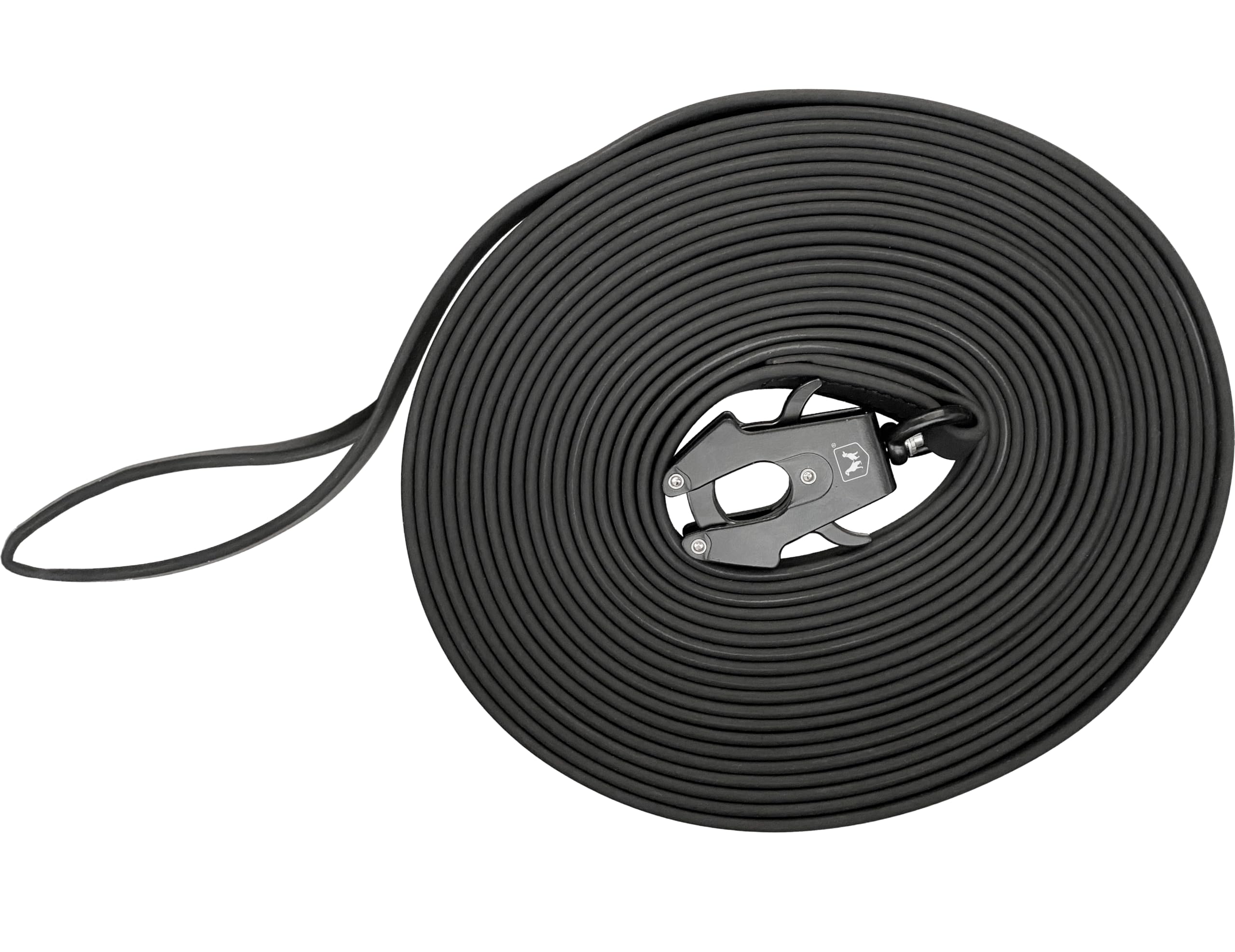 Correa táctica de seguimiento Boss Dog de poliéster y TPU, color negro, 6 m