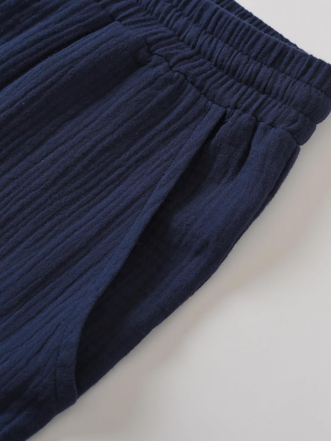 Weintee Women's Petite Cotton Gauze Capris for Casual Summer - Image 6