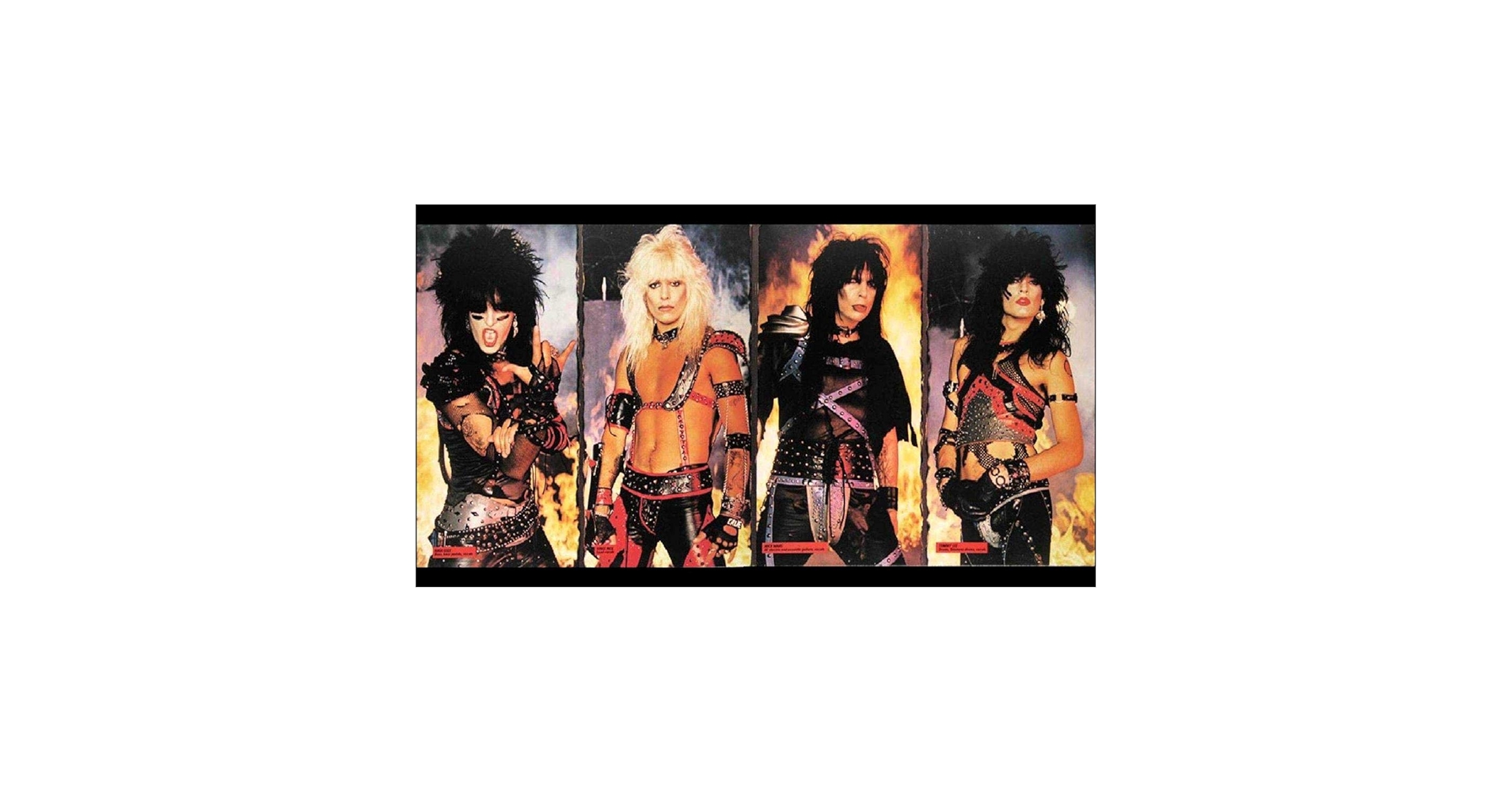 激レア！MOTLEY CRUE メンバー全員サイン入り写真カード 輸入UK盤】モトリー・クルー MOTLEY CRUE LOOKS THAT KILL