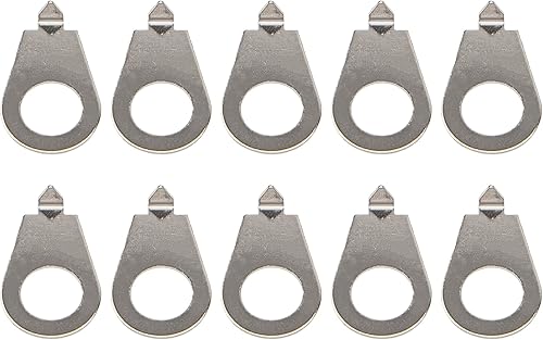 Yootones - 10 pomos de guitarra para puntero, placas de puntero, indicador de posición de perilla compatible con bajo de guitarra de níquel Les Paul