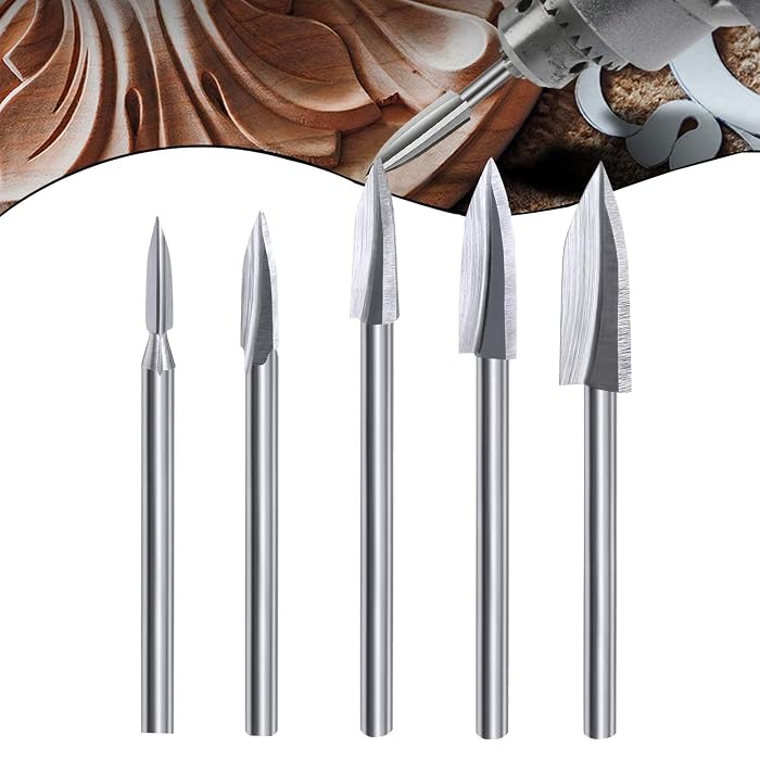 Wood Carving \u0026 Engraving Drill Bit Set 