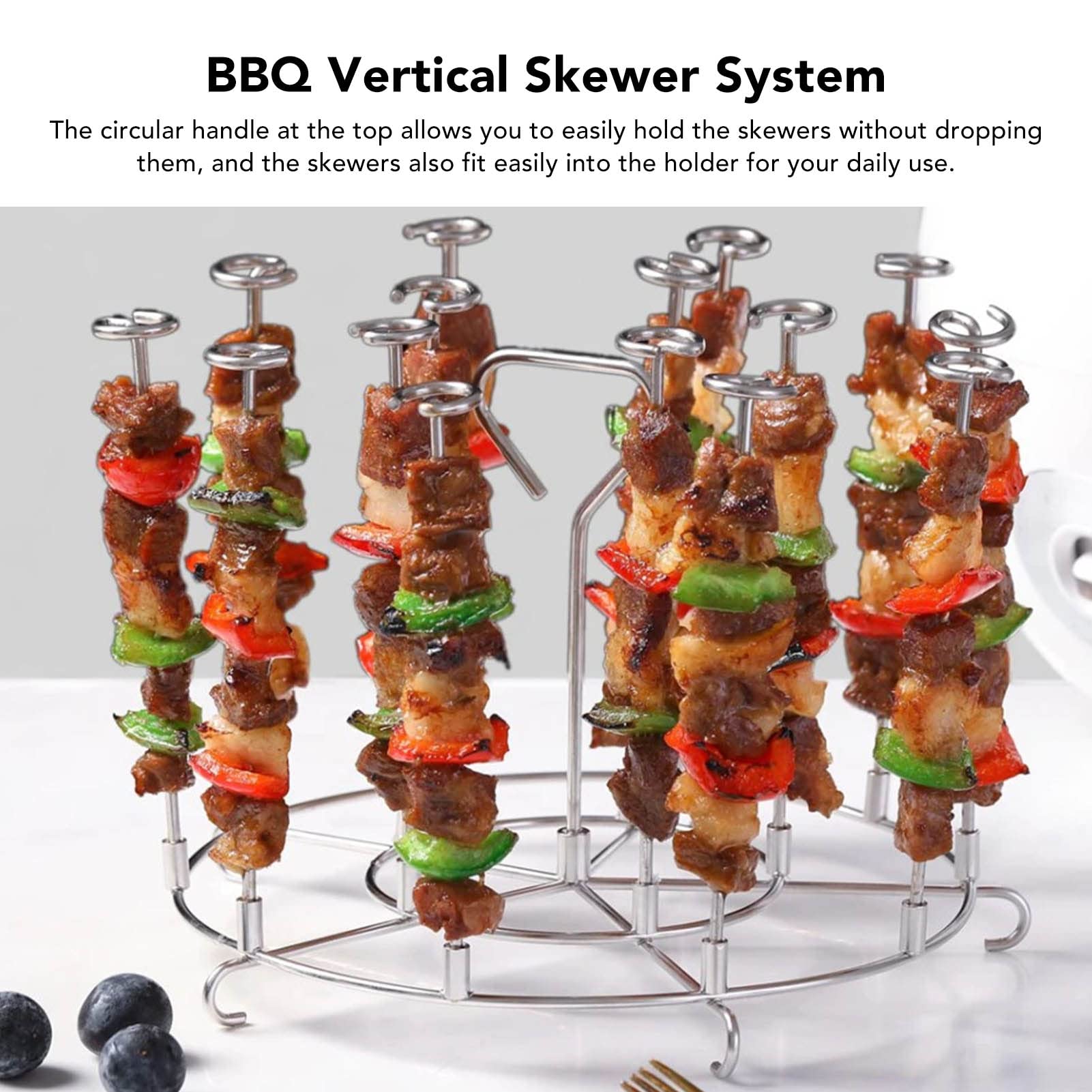 Support de brochettes en acier inoxydable, support de brochettes pour friteuse 8QT