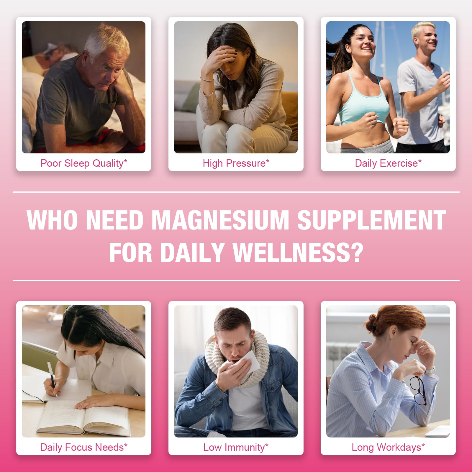 Liposomal 2000MG Magnesium Glycinate Complex for Women & Men Supplement with Vitamin C, B6, D3 and ZINC - Mood Support, Supports Muscle Wellness & Improve Sleep Quality, 120Cts — Amazon image 5