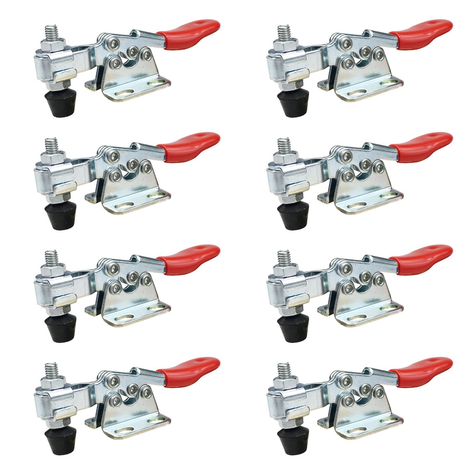 Msioytog 8 Packs Horizontal Toggle Clamp Workshop Clamping Device Quick Clips Fixing Clamps Hand Tool For Rapid Tightening Horizontal Clamps For Woodworking