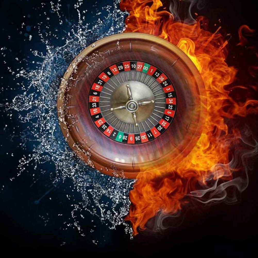 Roulette-Tisch Roulette-Rad Set Holzplattenspieler Roulette-Rad Set Spaß Freizeit Unterhaltung Tischspiele Erwachsene Kinder Zeichnen Drehscheibe