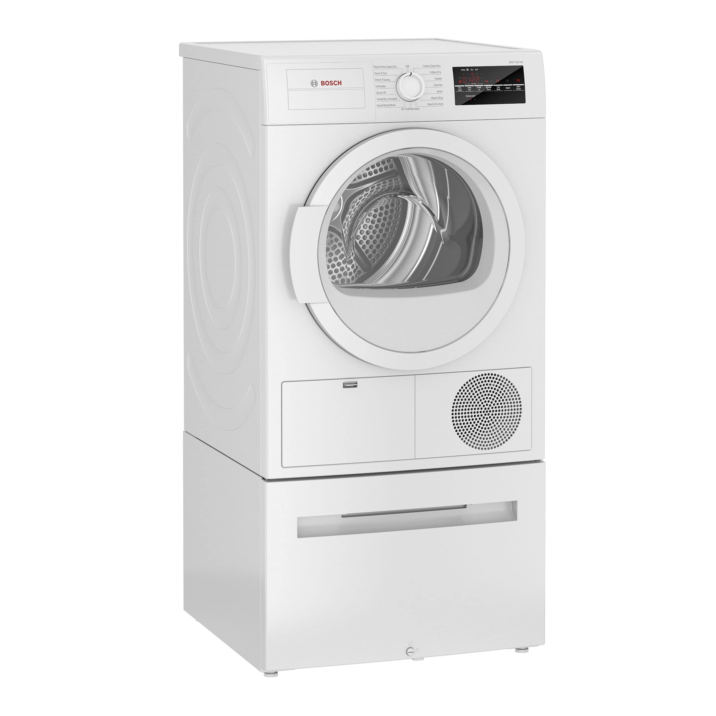 Bosch WTG86403UC 300 Series 24 Inch Smart Electric Dryer with 4 cu. ft