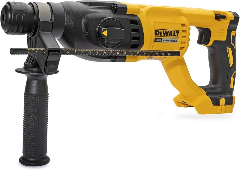 DEWALT DCH133B 20V Max XR Taladro de martillo perforador sin escobillas con mango en D de 1" (solo herramienta) (renovado)