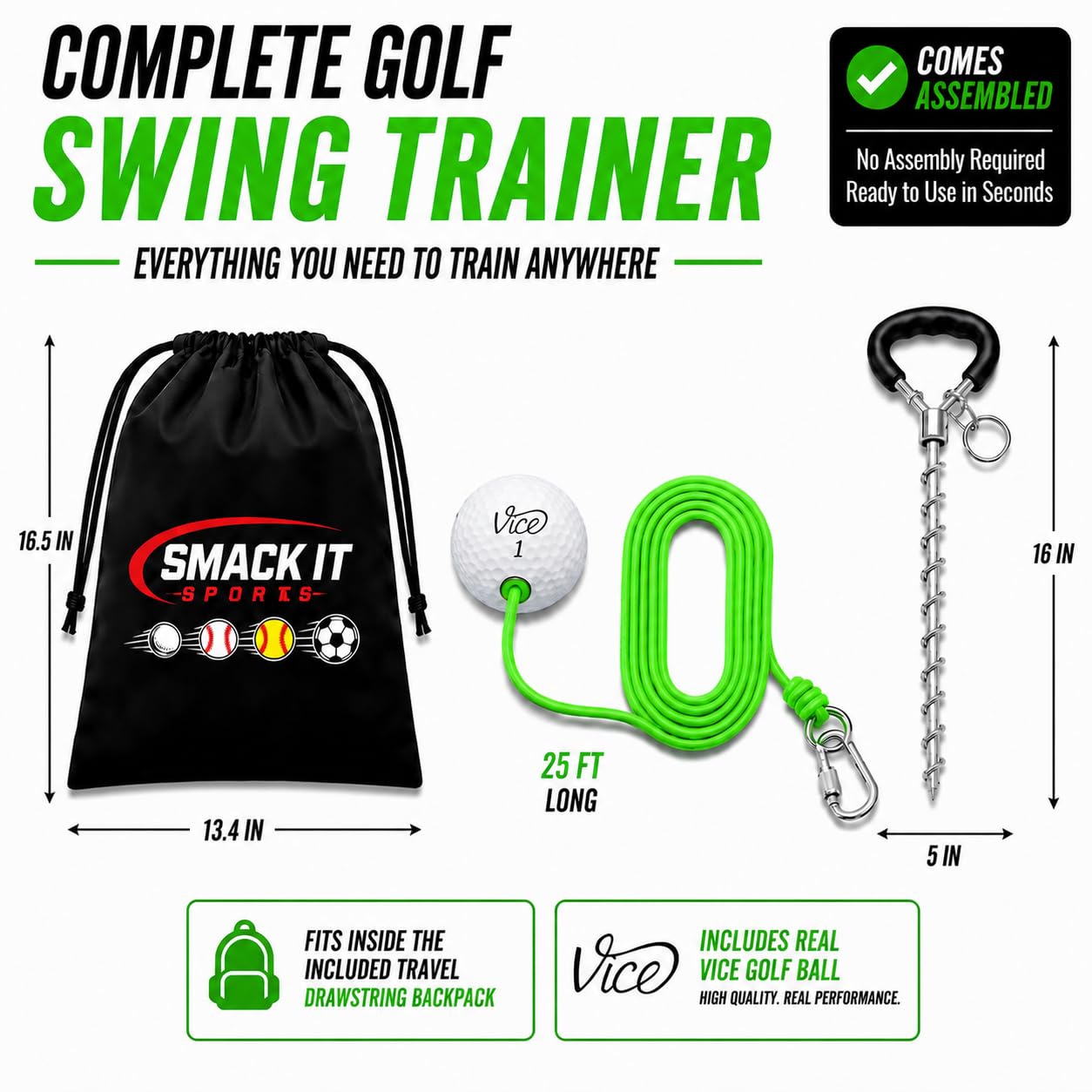 Amazon.com : SWING AWAY! Golf Training Tool for Drivers & Irons