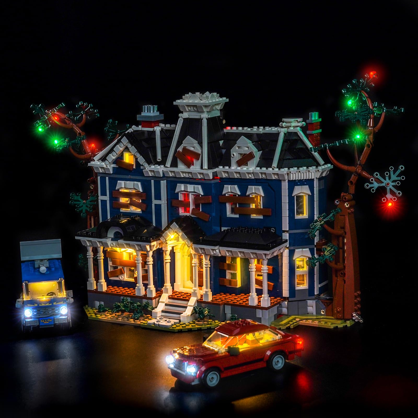 Jeu de lumières LED compatible avec Lego 11370 Stranger Things : The Creel House (pas un modèle), set d'éclairage décoratif compatible avec les briques Lego Stranger Things The Creel House - 2