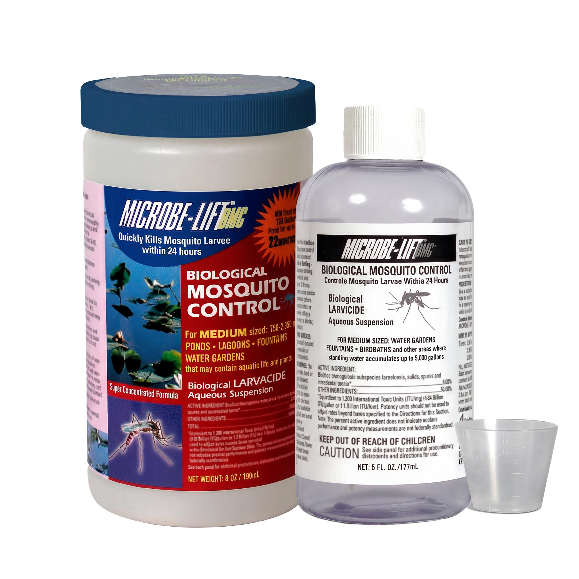 Photo 1 of MICROBE-LIFT BMC Biological Mosquito Control, Liquid Treatment for Medium-Sized Decorative Water Gardens Up to 2,000 Gallons, Fountains and Ponds, 6 Fluid Ounces