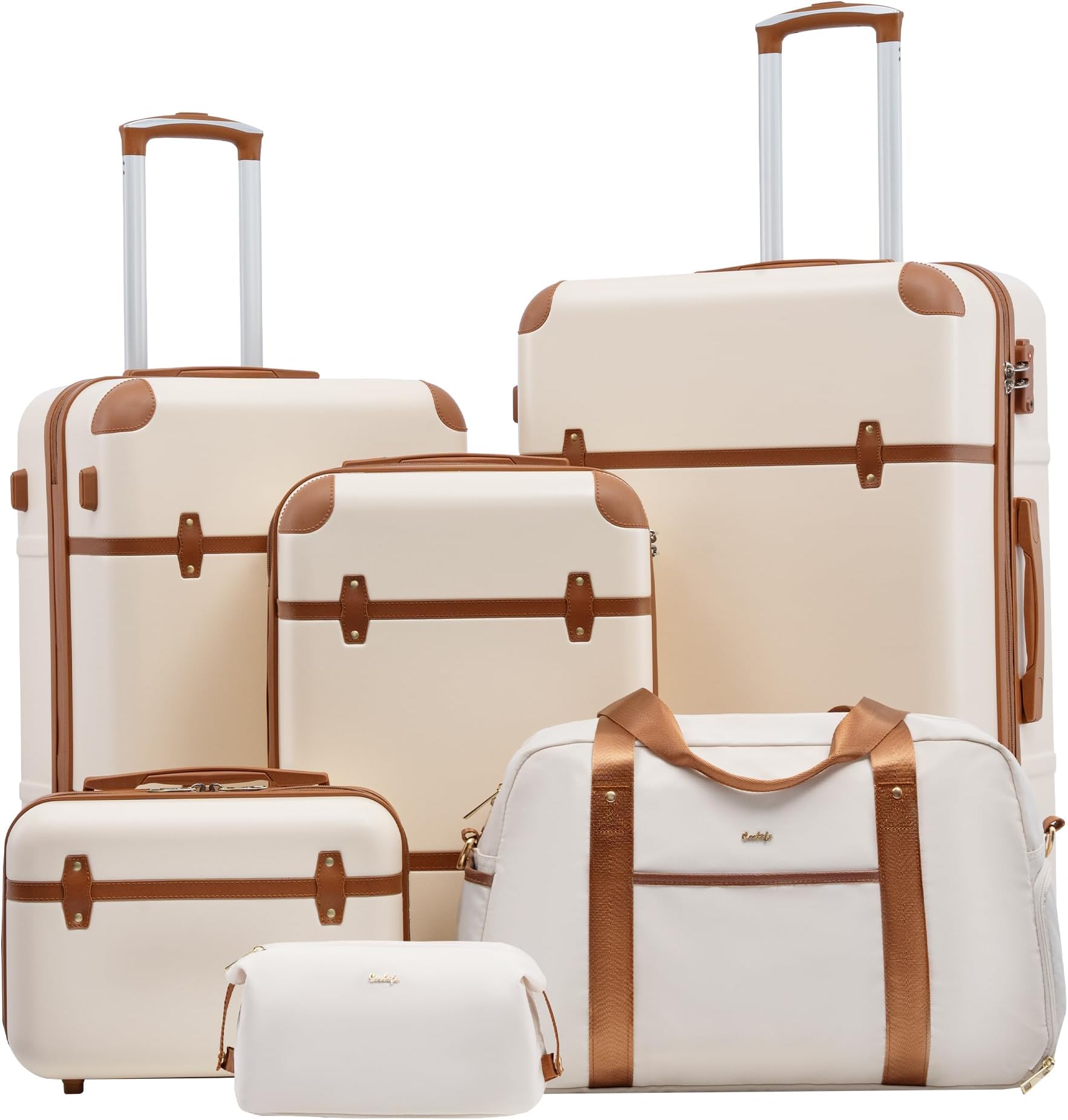 Luggage Set 3 Piece Suitcase Set Carry On Luggage PC Hardside Luggage TSA Lock Spinner Wheels Telescopic Handle