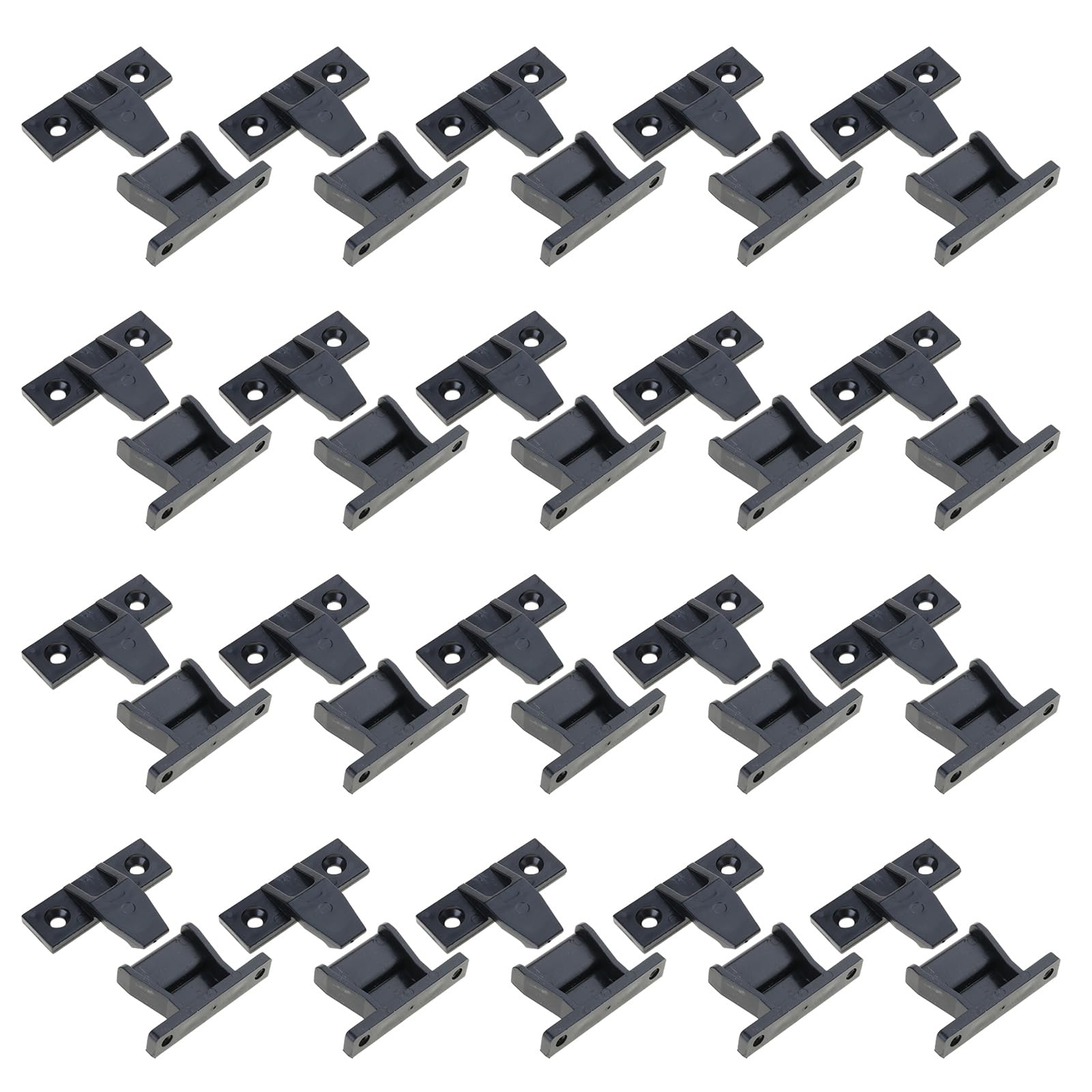 Msioytog Multicolor 20Pcs Push In Plinth Panel Furniture Connectors Bracket Press Fit Panel Clip For Kitchen Cabinets Wardrobe Bed Table Quickly Fitting Furniture Board Connector