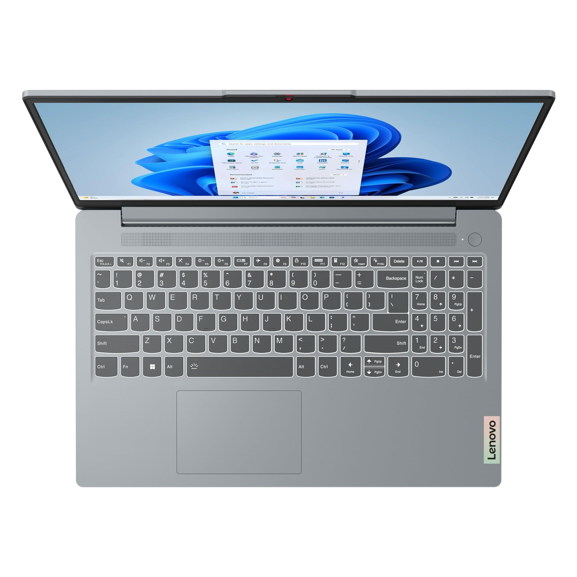 Lenovo IdeaPad Slim 3i 15.6" Laptop | Intel Processor N100 | Intel UHD Graphics | Webcam | Artic Grey | 4GB RAM DDR5 | 128GB SSD | Windows 11 S | Bundle with USB 3.0 Hub