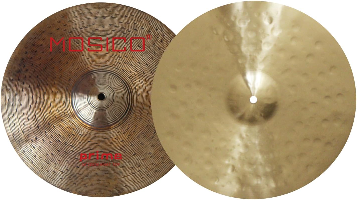 Bronze Alloy Cymbal Pack Prime Series Hand Hammered Cymbal 14"Hihats 16"Crash 18"Crash 20"Ride Plus Free Cymbal Bag 5 Pieces Cymbals for Drum Set
