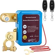 Kill Switch for Car With Remote - 12V 240A Battery Isolator Switch - Car Battery Isolator Anti Theft Switch Prevent Battery Drain With 2 Wireless Remote Controls for RV Truck Camper Boat