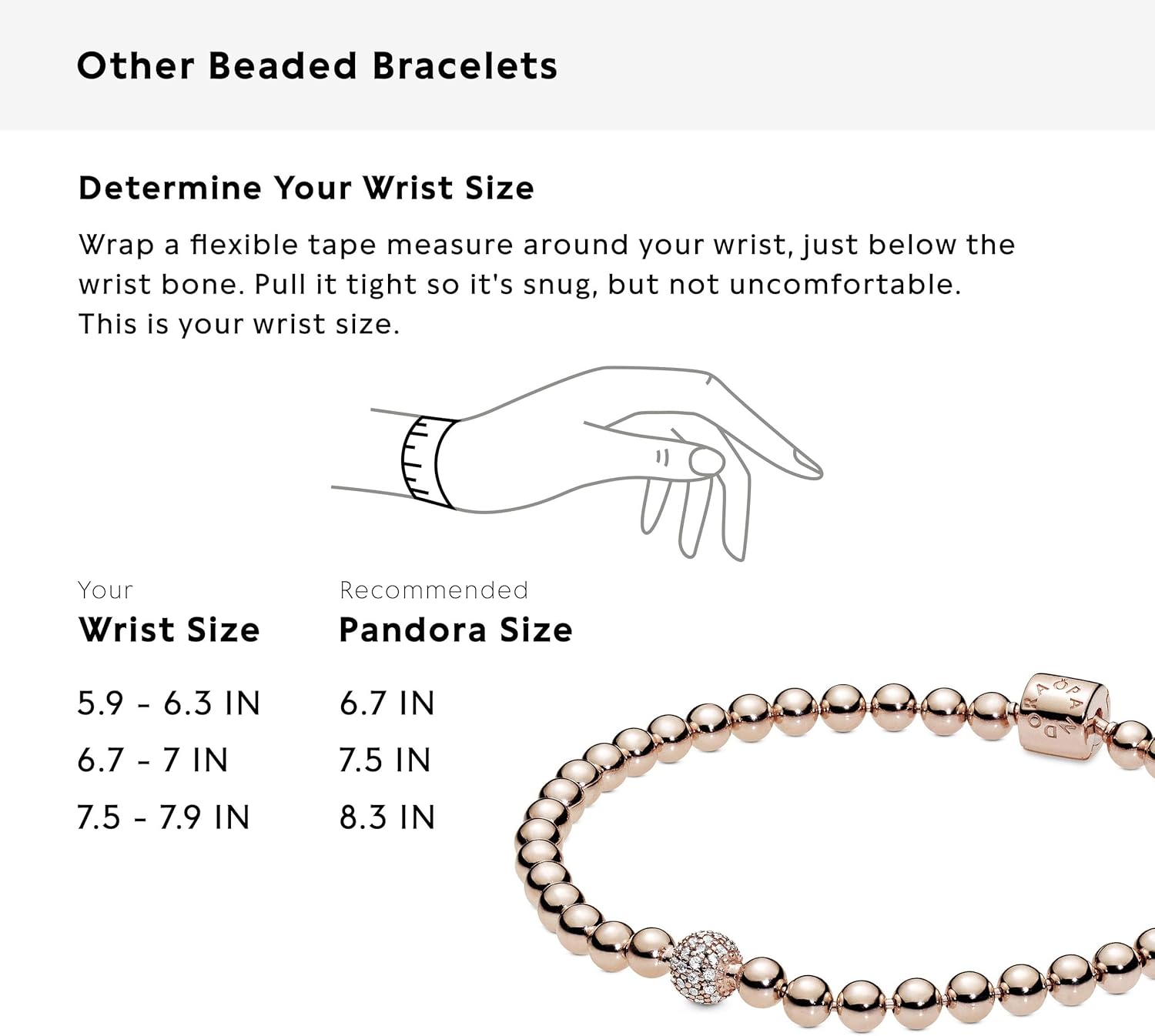 PANDORA Moments Sparkling Infinity Heart Clasp Snake Chain Bracelet - With Gift Box